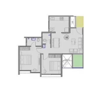  2 BHK Apartment at VTP Belair E And F Building, Mahalunge – for Rent