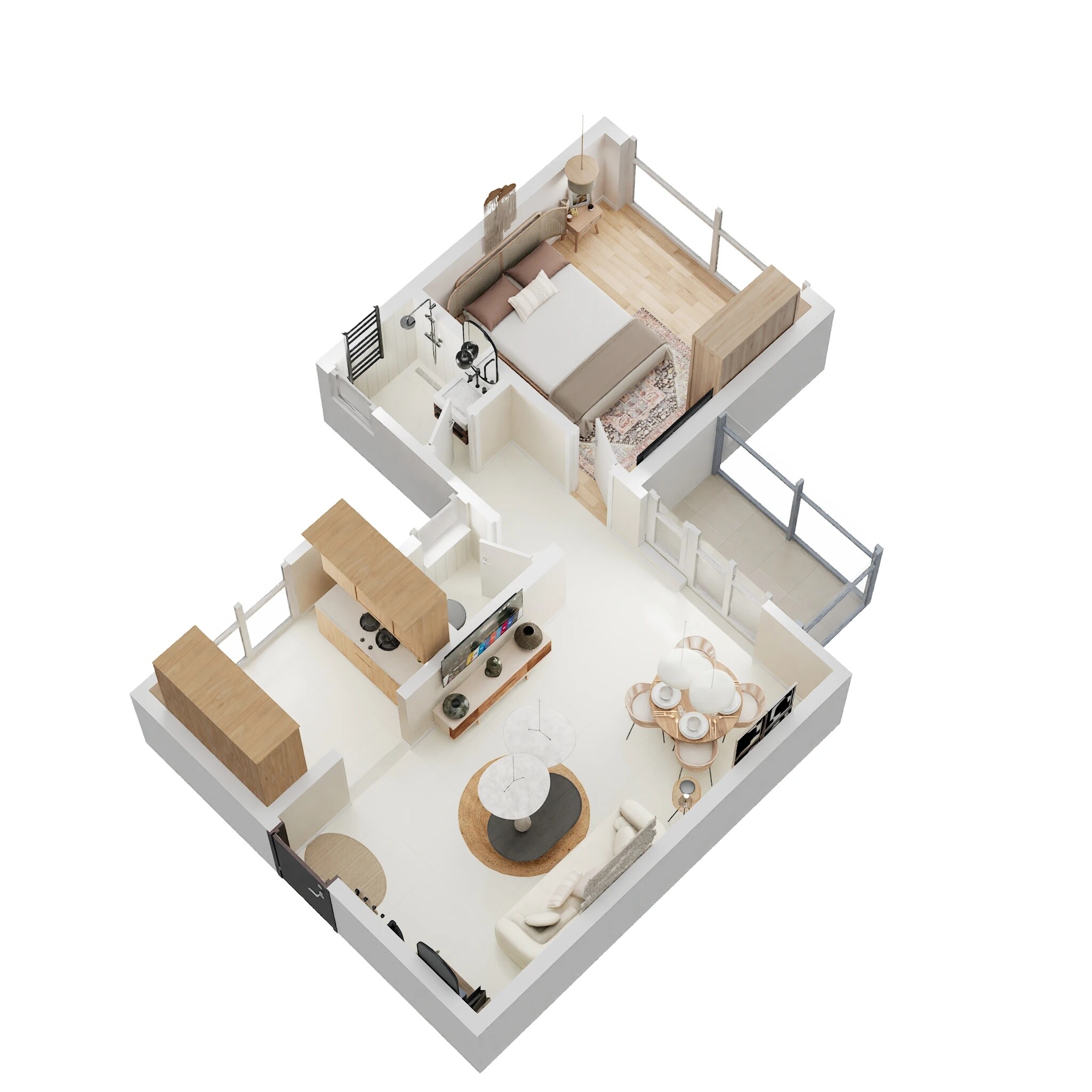 1 BHK 473 Sq. Ft. Apartment