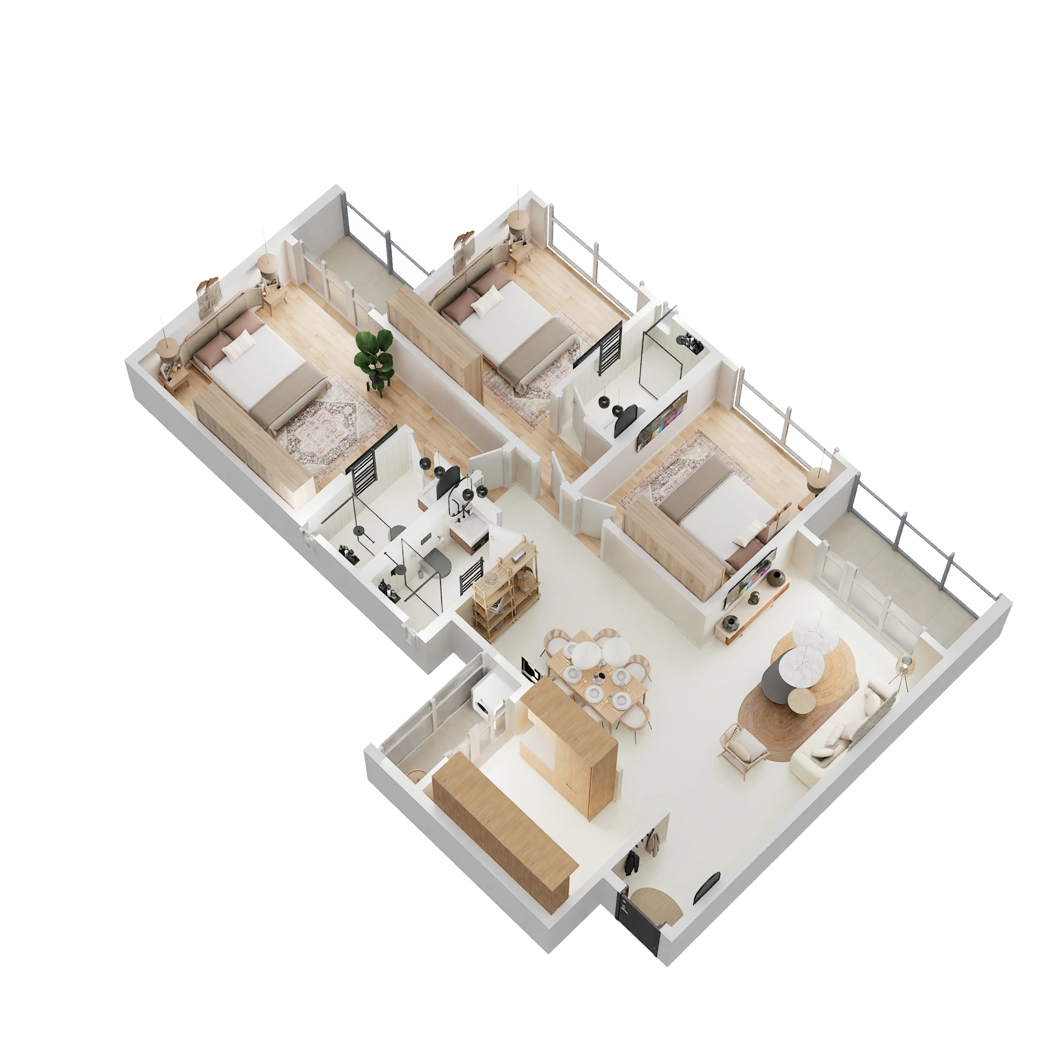 3 BHK 1470 Sq. Ft. Apartment