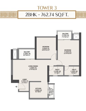  2 BHK Apartment at VTP Flamante, Kharadi – for Sale