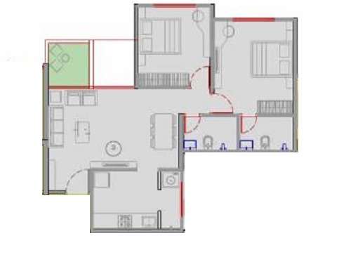 vtp leonara building c and f apartment 2 bhk 598sqft 20225413125426