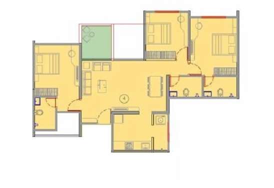 vtp leonara building c and f apartment 3 bhk 890sqft 20225413125442
