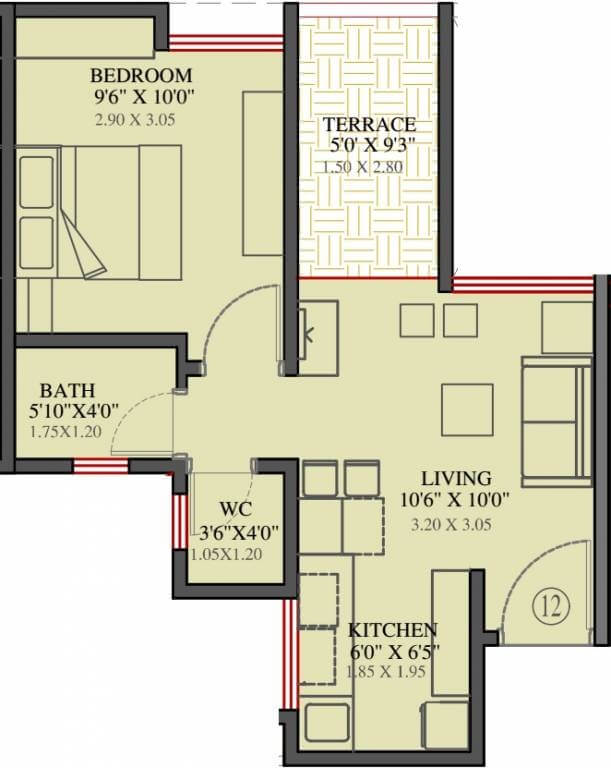 Other, vtp-purvanchal 1 Bedroom 700 Sq.Ft. Apartment In Wagholi Pune 7560635