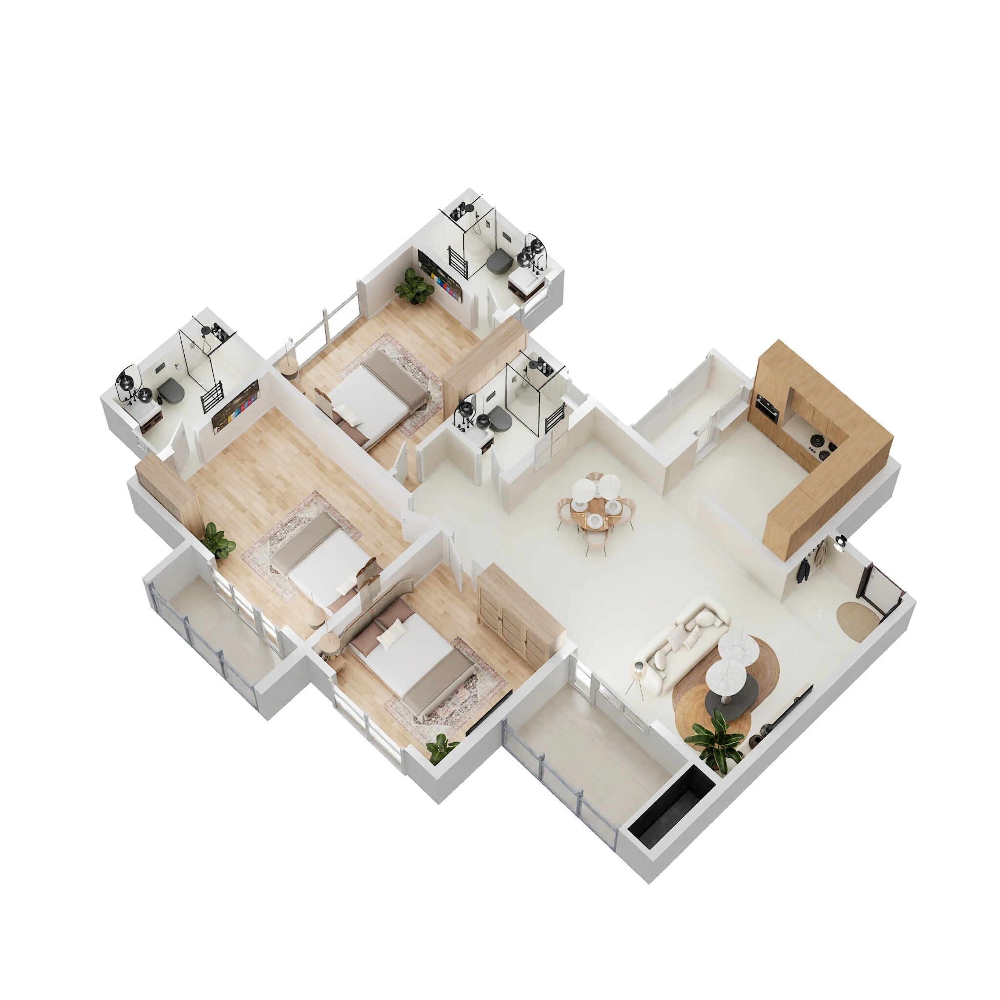 3 BHK 1690 Sq. Ft. Apartment