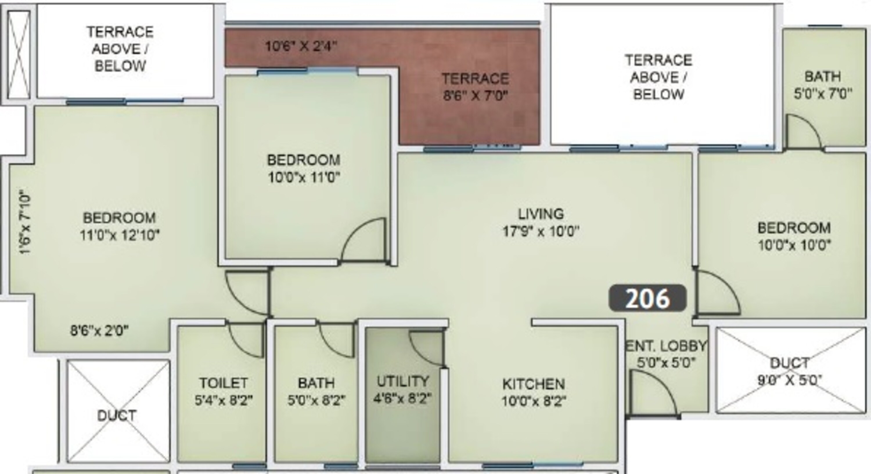 vtp urban nest apartment 3bhk 1262sqft 1