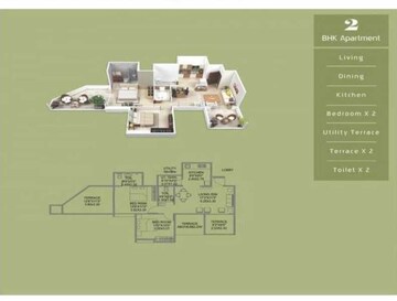  2 BHK Apartment at Wadhwani Sai Paradise, Punawale – for Rent