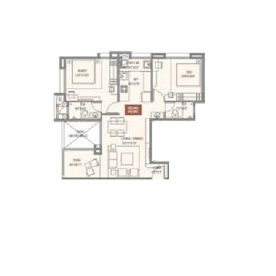 2 BHK 676 Sq. Ft. Apartment