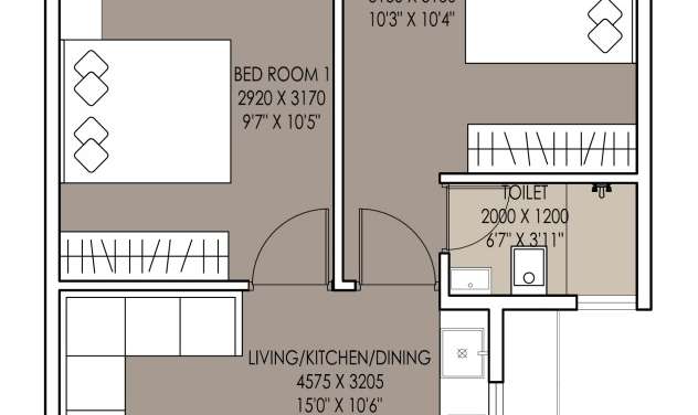 xrbia market yard phase 1 apartment 2 bhk 451sqft 20225904145919
