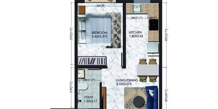 xrbia singapune apartment 1bhk 301sqft21