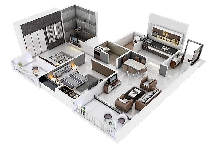 Other, yash-florencia 2 Bedroom 645 Sq.Ft. Apartment In Kondhwa Pune 7439606