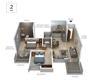  2 BHK Apartment at Yashada Splendid Radiance, Hinjewadi – for Rent
