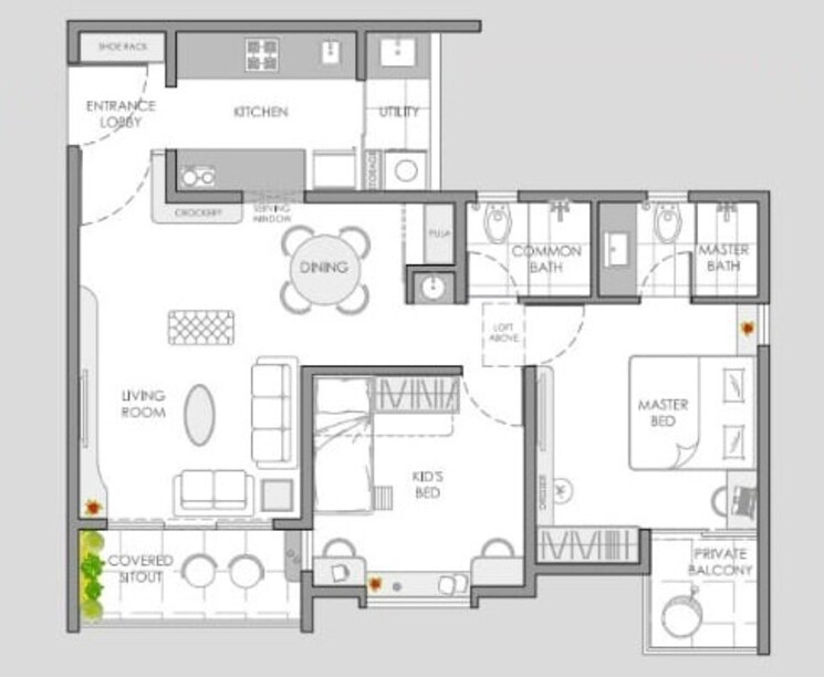 Other, yashwin-orizzonte 2 Bedroom 700 Sq.Ft. Apartment In Kharadi Pune 9293291