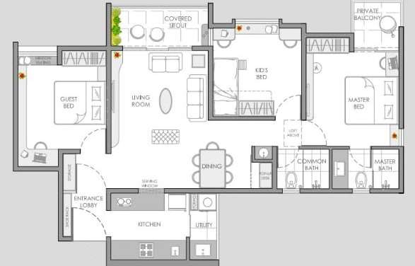 yashwin orizzonte apartment 3 bhk 753sqft 20212428182439