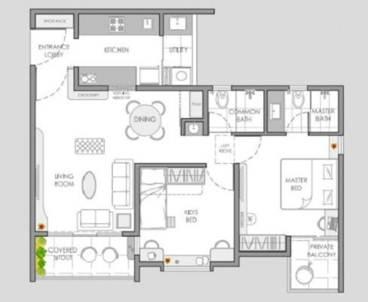Other, yashwin-orizzonte-phase-2 2 Bedroom 1000 Sq.Ft. Apartment In Kharadi Pune 8817218
