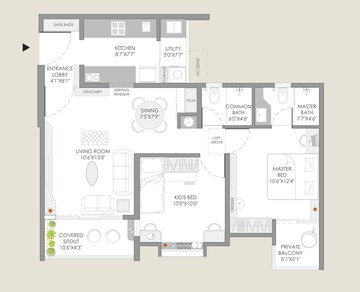  2 BHK Apartment at Yashwin Orrizonte, Kharadi – for Sale
