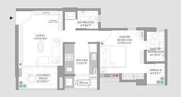  1.5 BHK Apartment at Yashwin Sukhniwas, Hinjewadi – for Rent