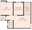 Yog Kalpvishwa 1 BHK Layout