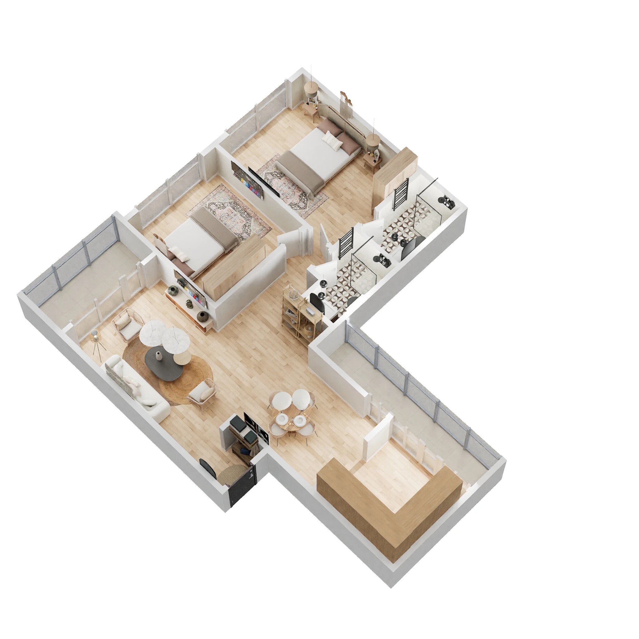 2 BHK 662 Sq. Ft. Apartment