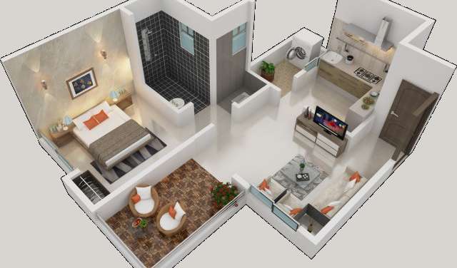 zenith utsav residency phase 2 apartment 1 bhk 435sqft 20235713165725