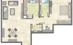 Al Thuriah Pearl Tower 1 Bed Layout