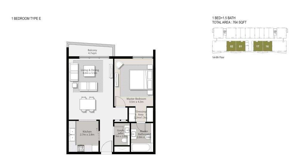 arada rehan apartments apartment 1 bhk 764sqft 20214403164428