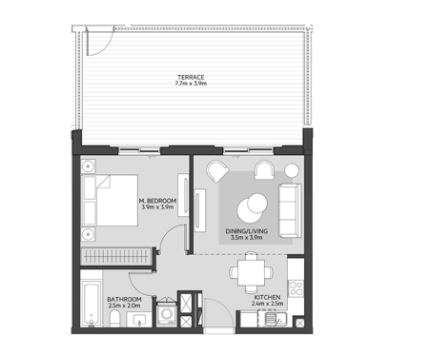 eagle cyan beach residence apartment 1 bhk 582sqft 20215105145146