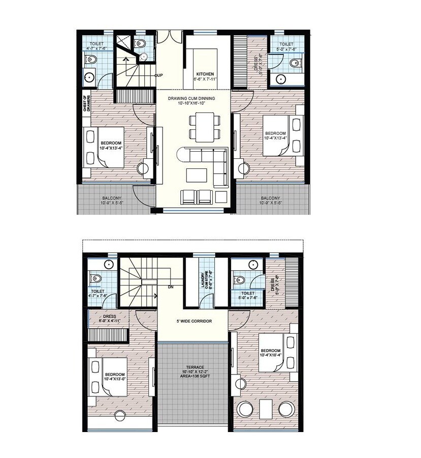 4 BHK 2176 Sq. Ft. Apartment