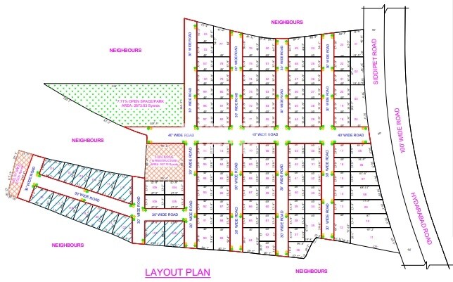 Sri Sapthagiri Meadows Master Plan 1