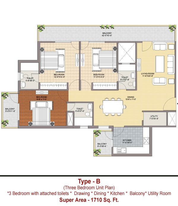 maxhights metroview apartment 3 bhk 1710sqft 20214523094556