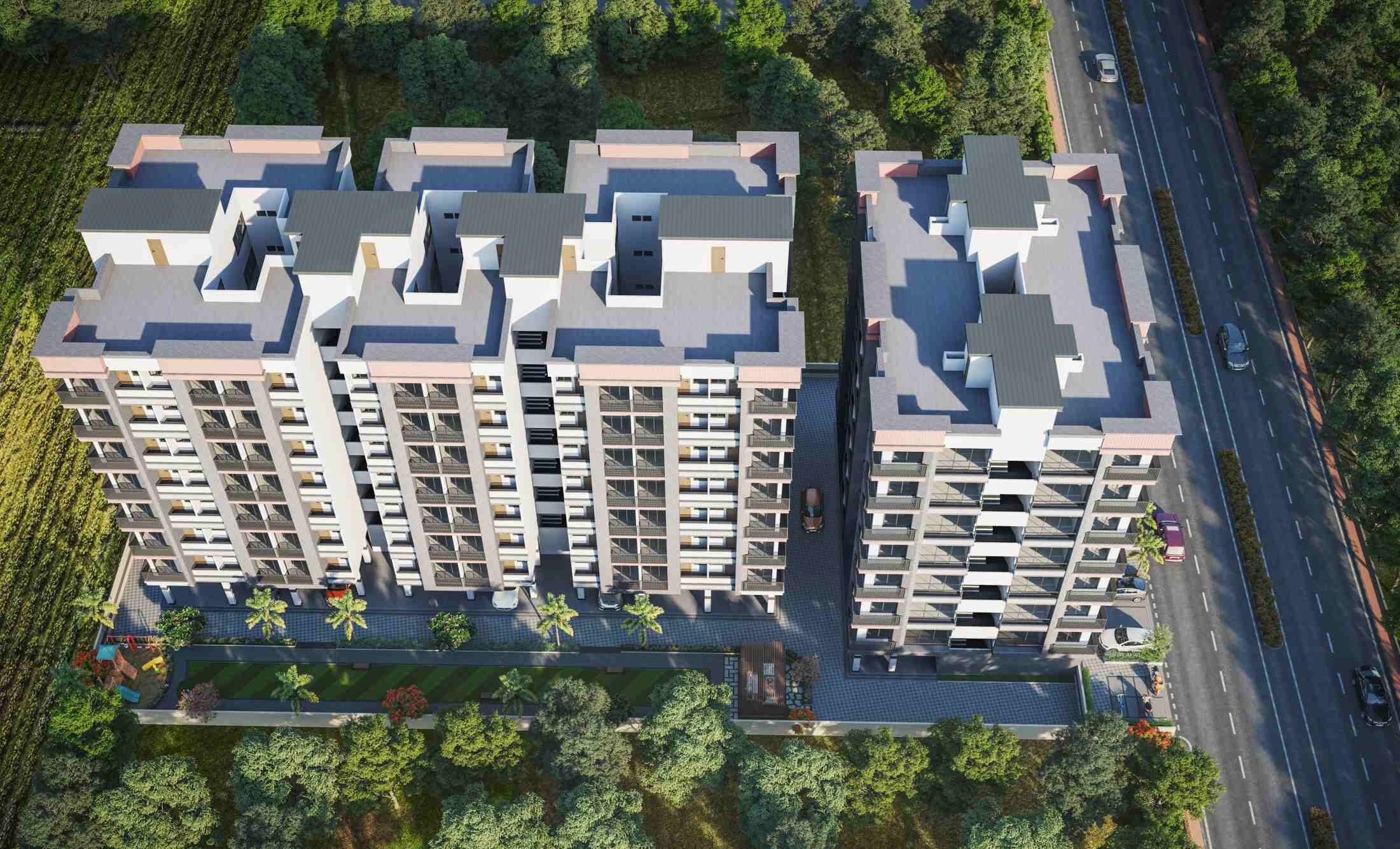 Nirman Laxmi Heights Tower View