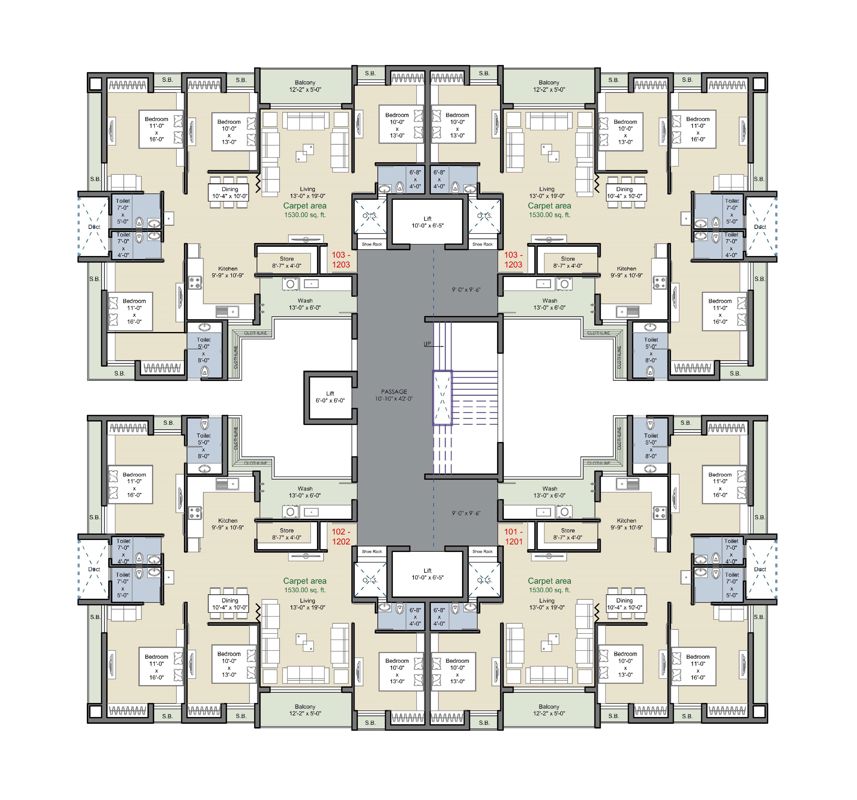 Tulsi Sangath Livings Floor Plans