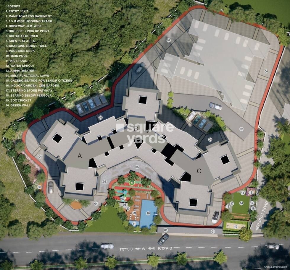 127-Raj-Homes_an aerial view of a city with a large building