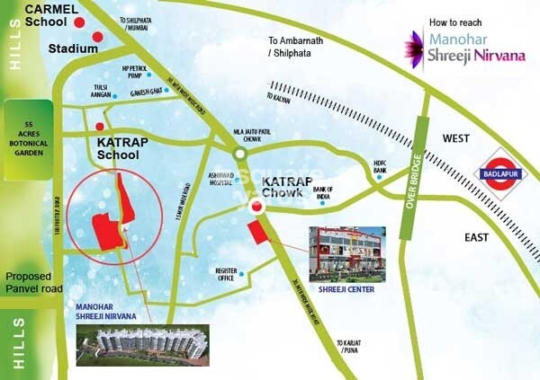 5P Manohar Shreeji Nirvana Phase 3 Location Image