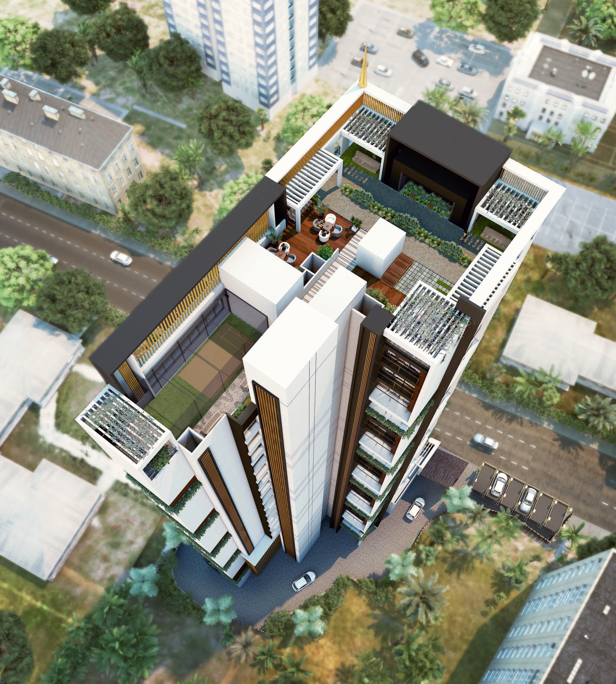 Aadinath Sagar Heights Tower View