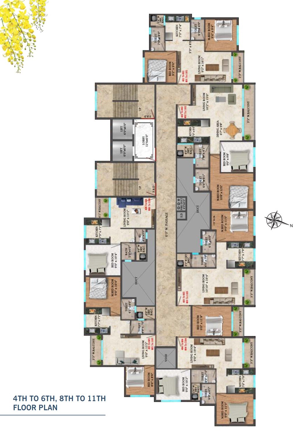 Aarya Amaltas Floor Plans 1