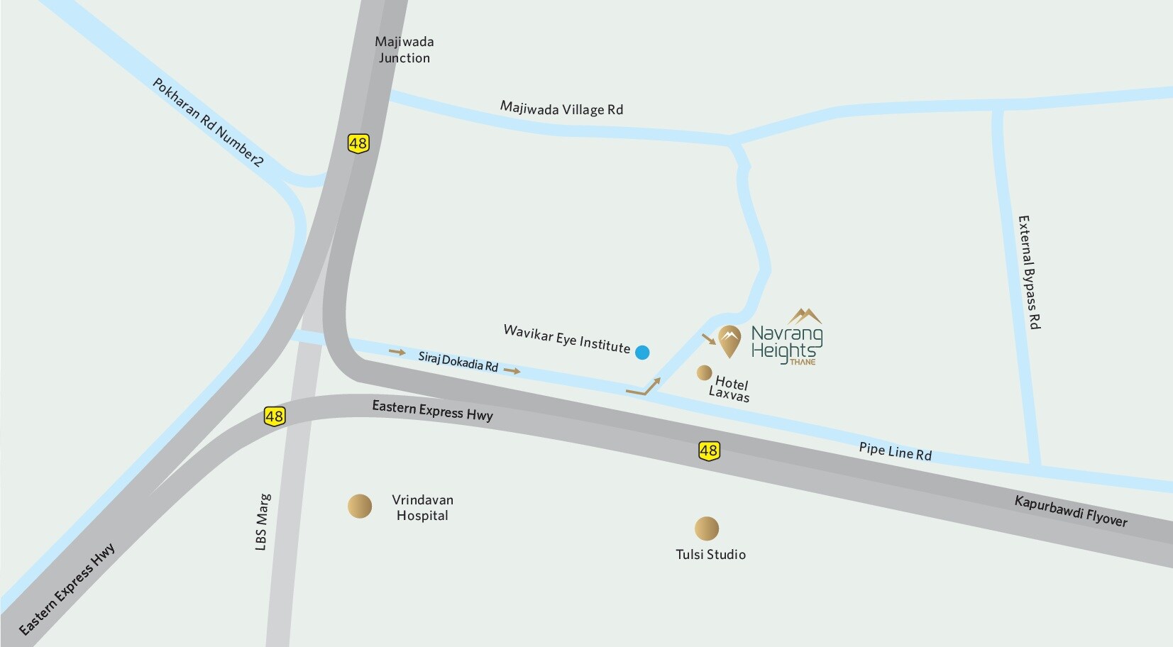 Abode Navrang Heights Location Image