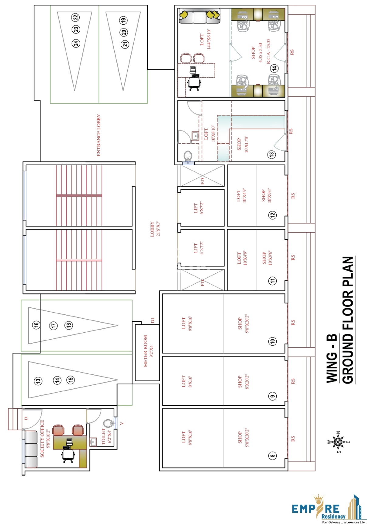 Ahmahf Empire Floor Plans