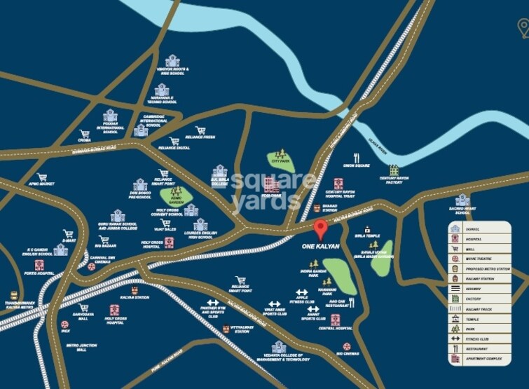 Ajmera Crosstown One Location Image