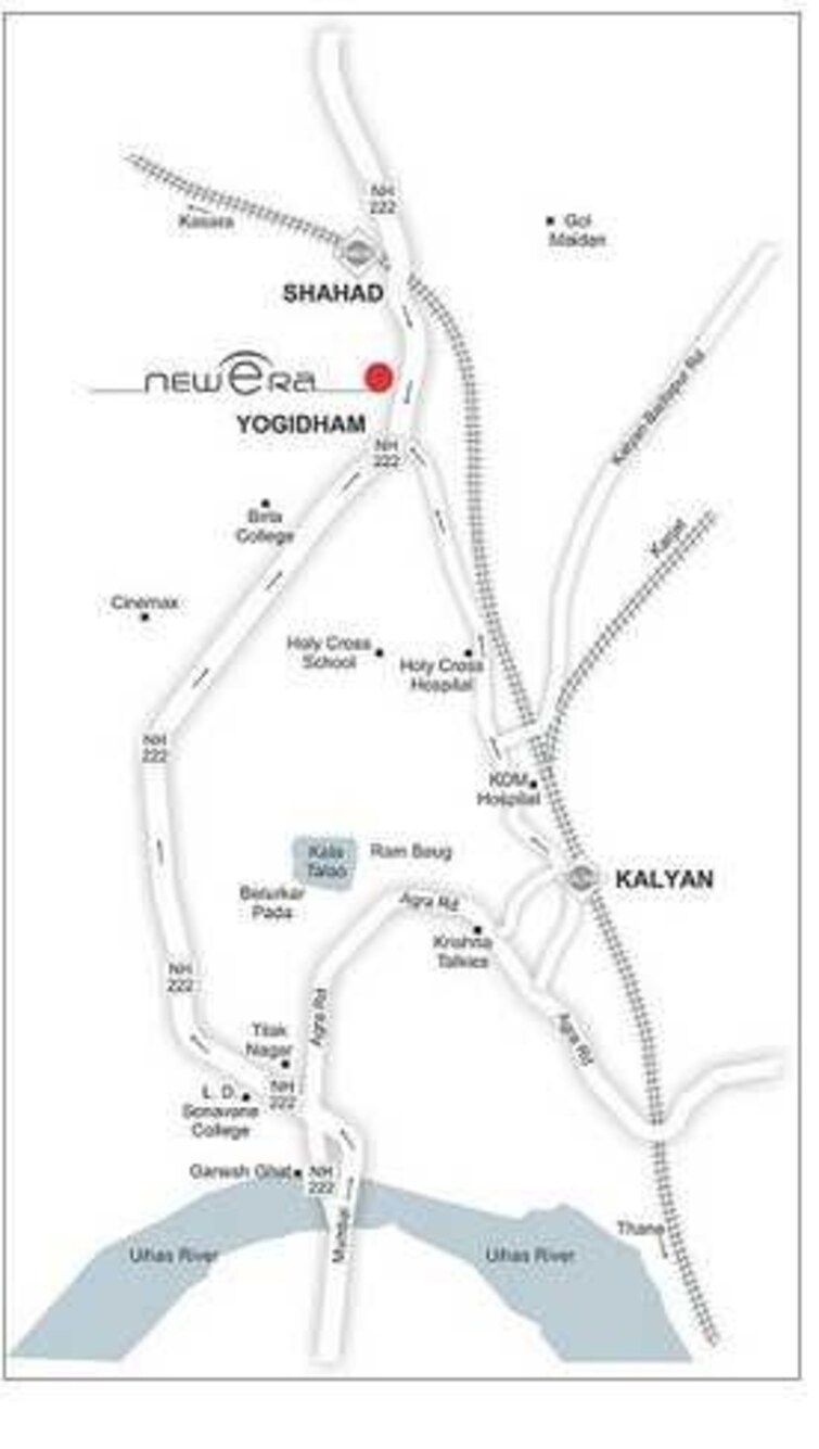 Ajmera Yogidham New Era Location Image