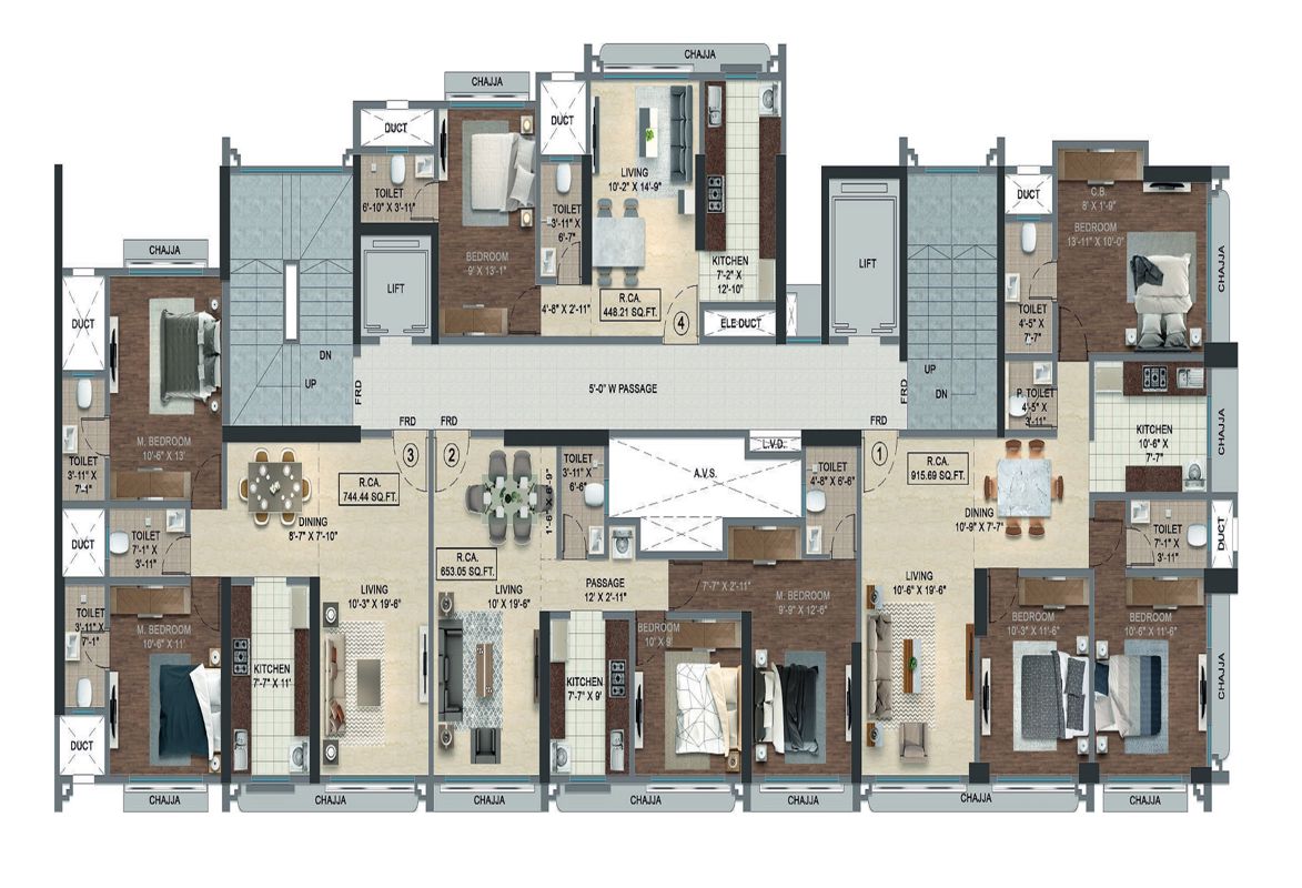 Akash Angarika Floor Plans