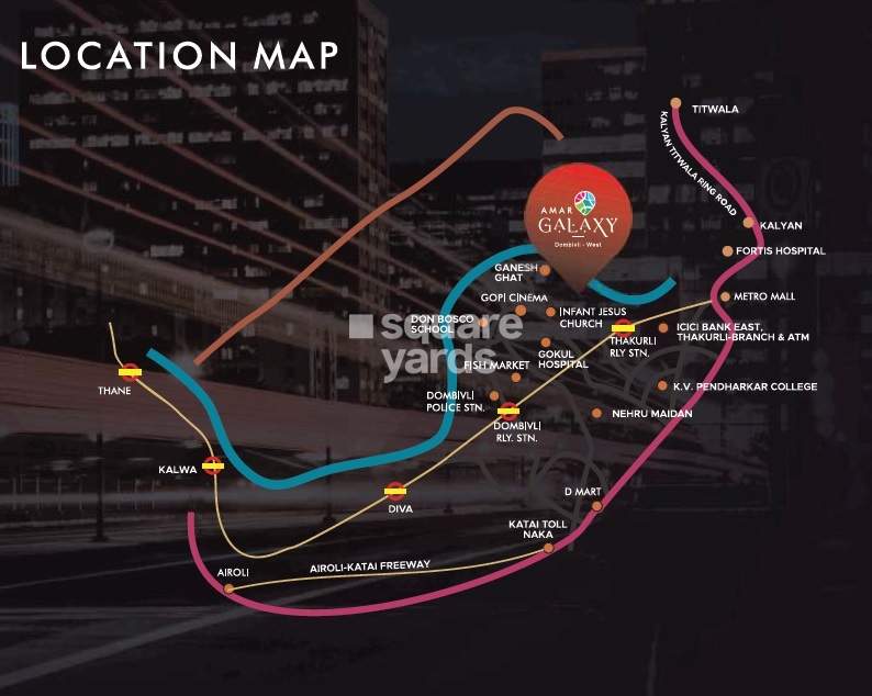 Amar Galaxy Apartment Location Image