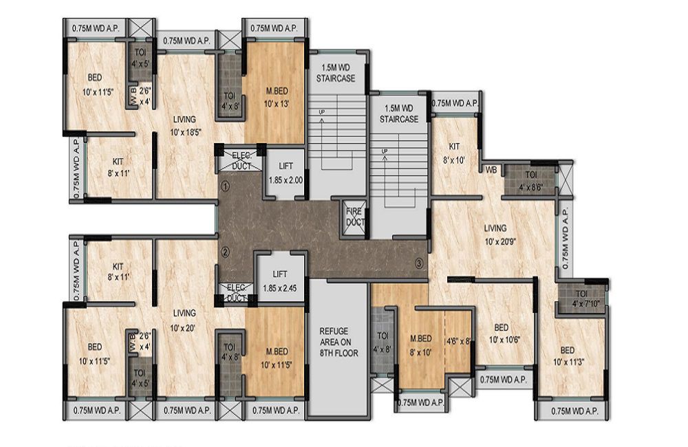 Ameya Komal Palace CHS Floor Plans