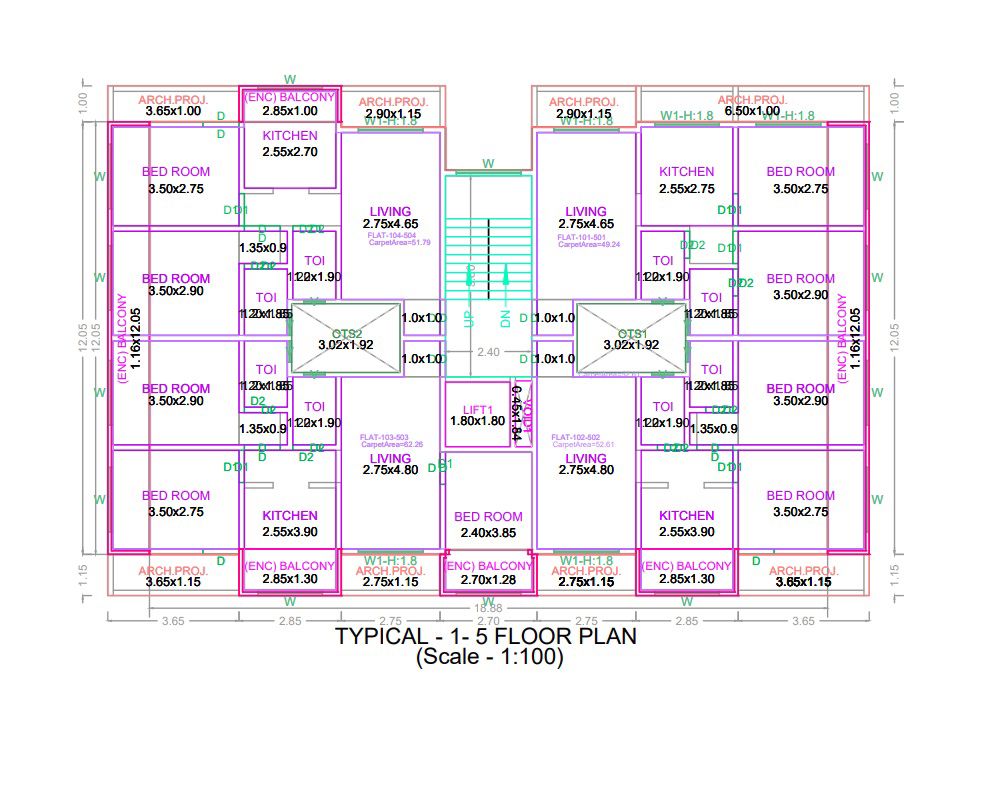 Annapurna Shivam Residency Floor Plans