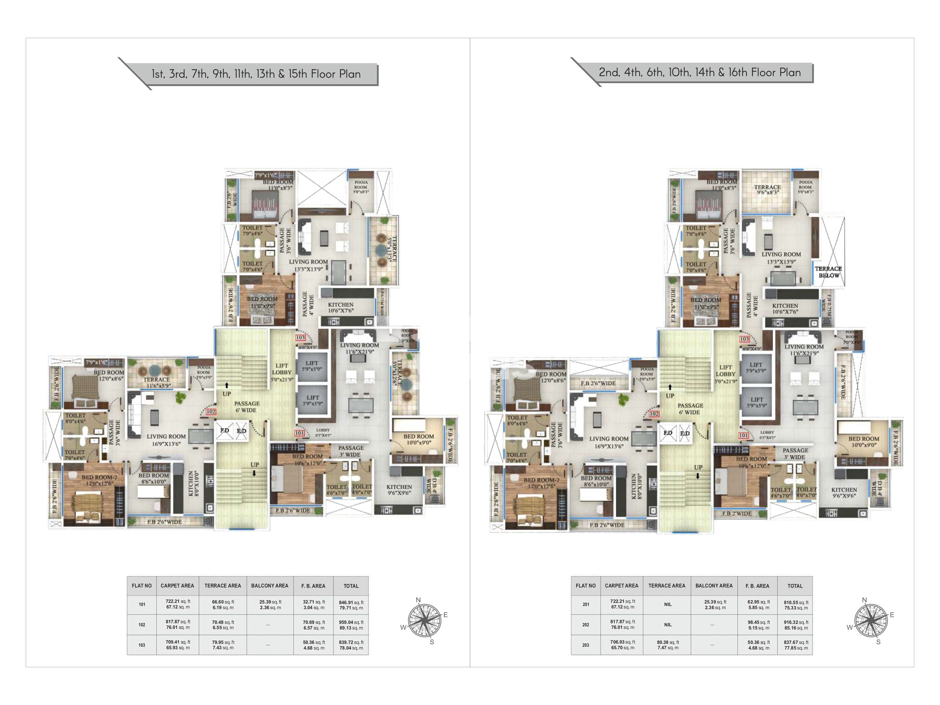 APR Emerald Floor Plans
