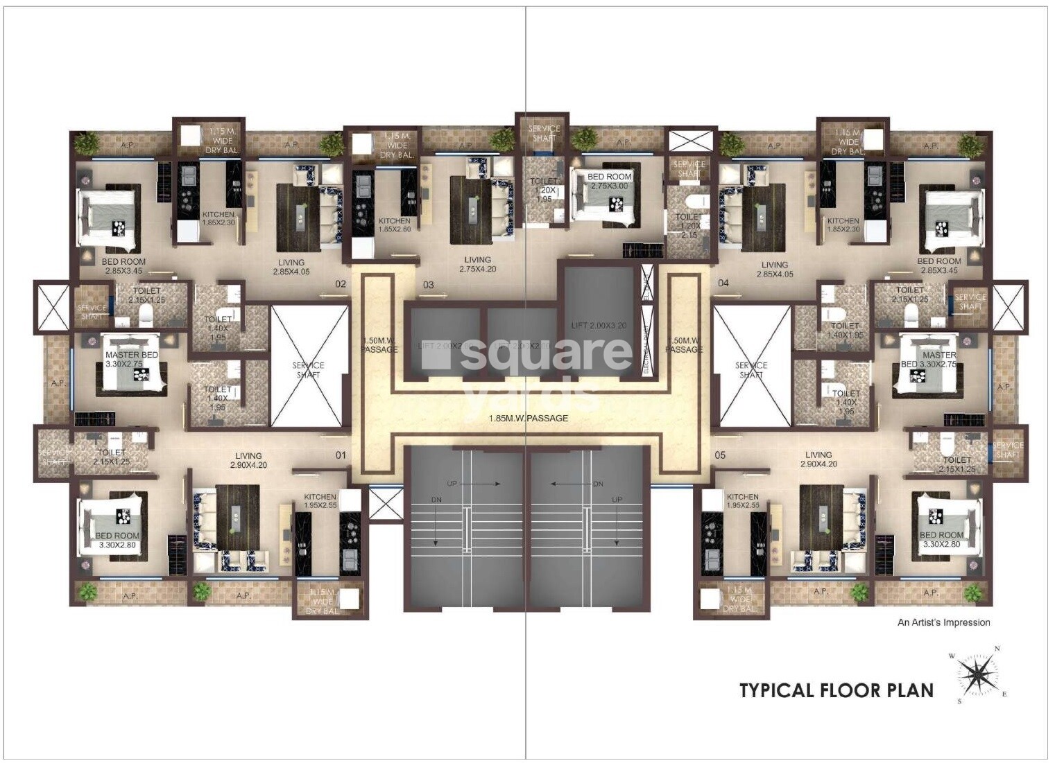 ARCJ Bhalchandra Heights Floor Plans