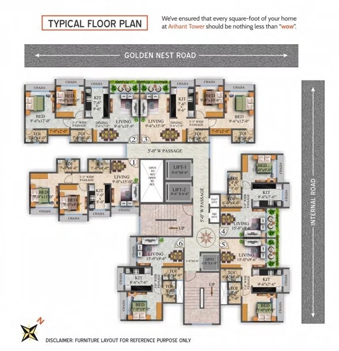 Arihant Tower Bhayandar Floor Plans