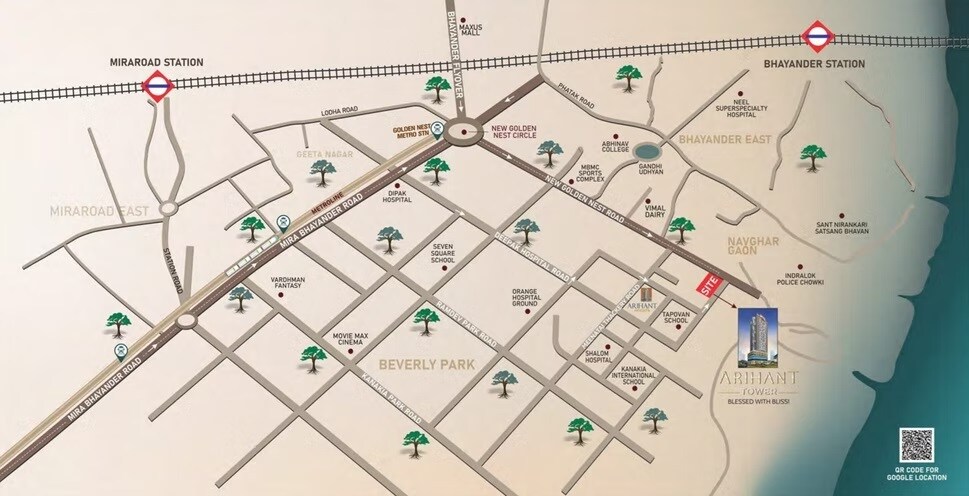 Arihant Tower Bhayandar Location Image