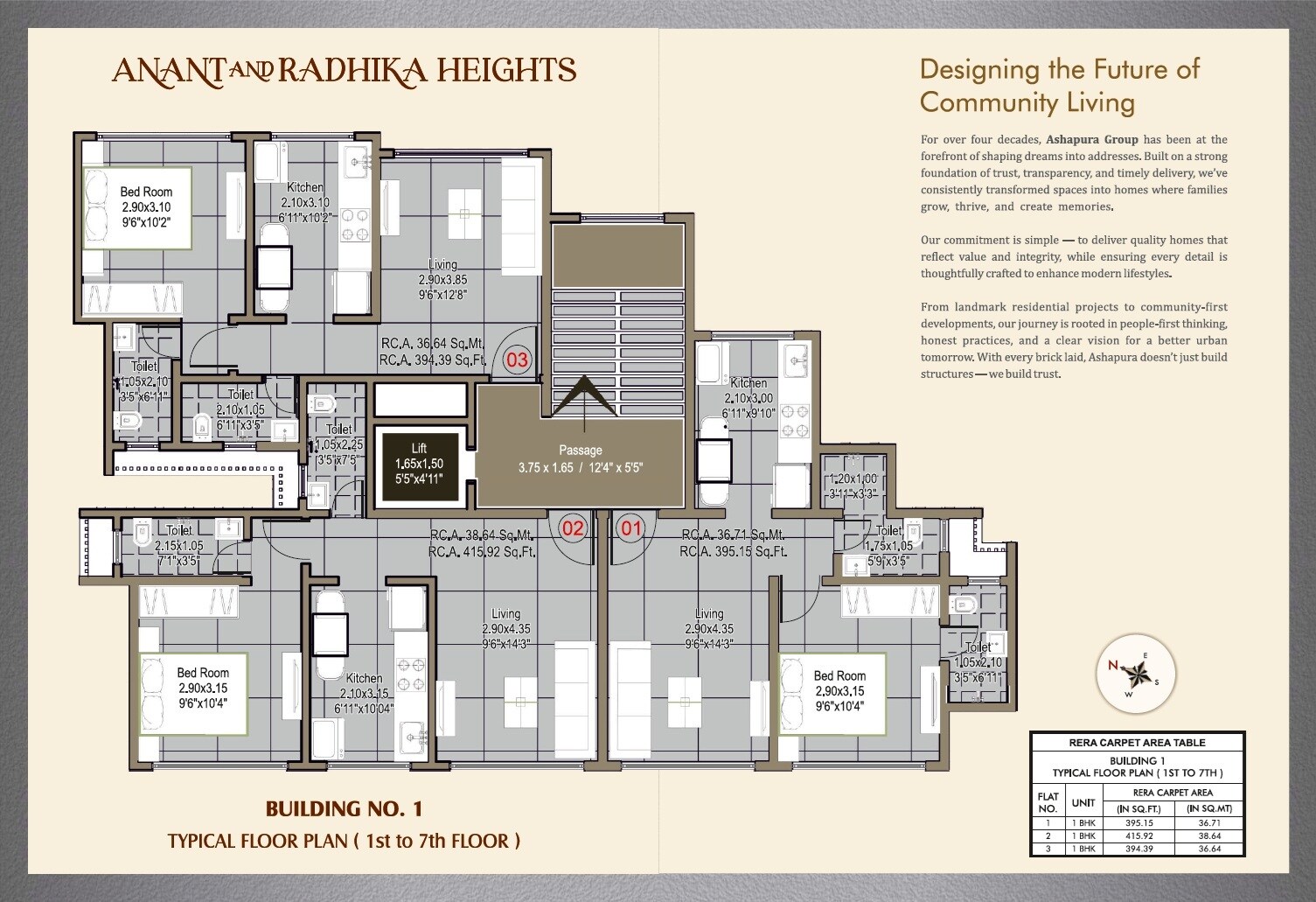 Ashapura Anant And Radhika Heights Floor Plans