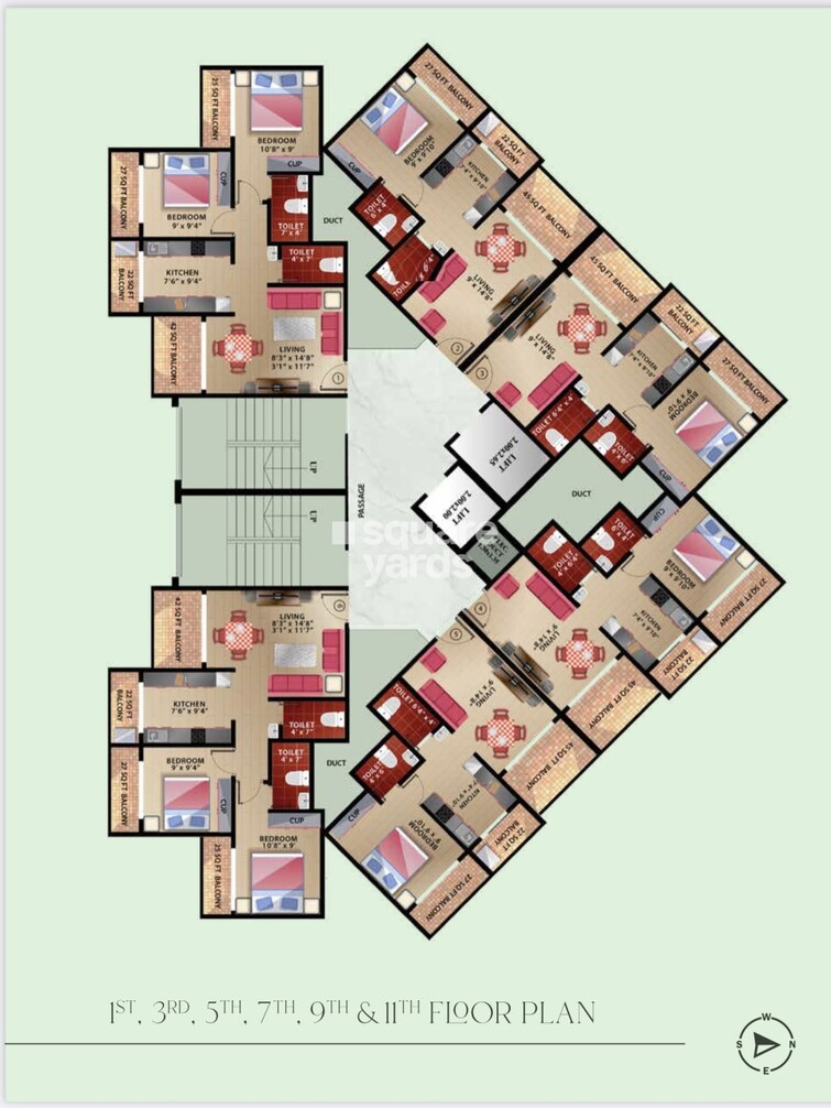 Ashapura Galaxy Floor Plans
