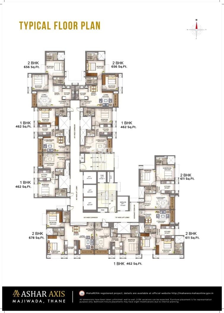 Ashar Axis Floor Plans